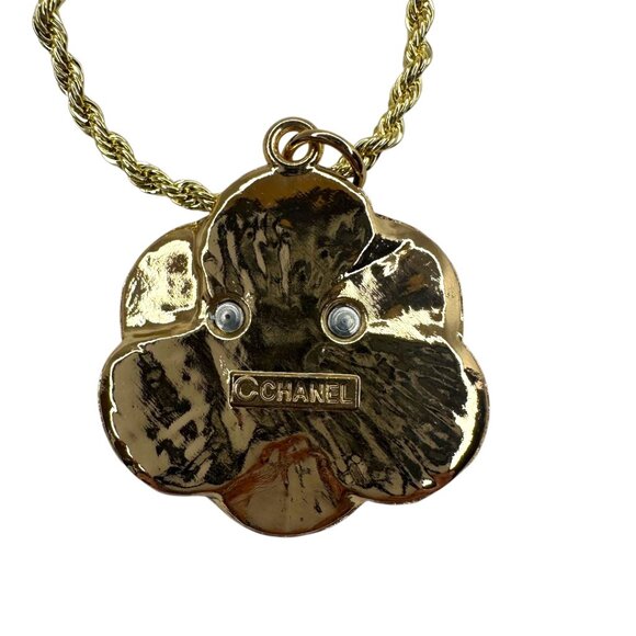 Chanel Camellia Flower Zipper pull chain on a necklace - Picture 3 of 3